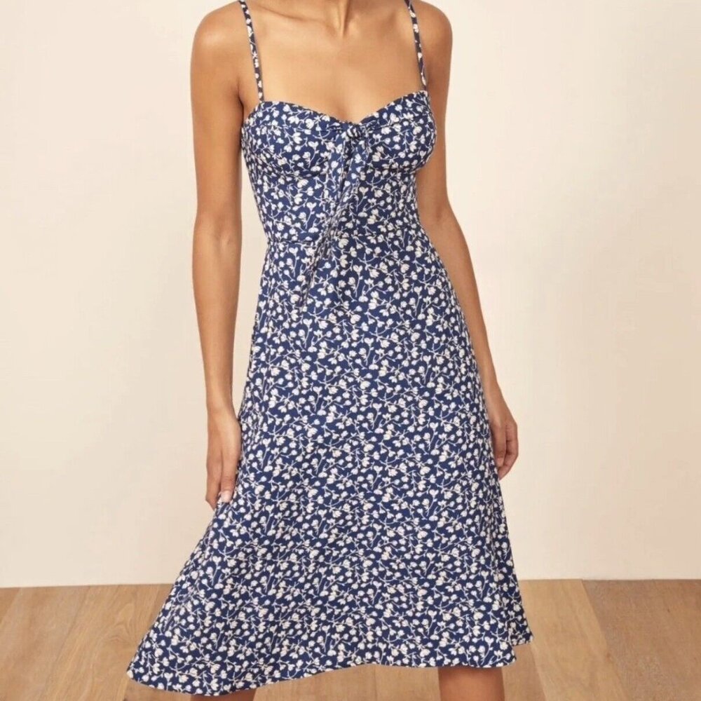 Reformation Addison dress in color bebe. Size 6. Excellent condition.